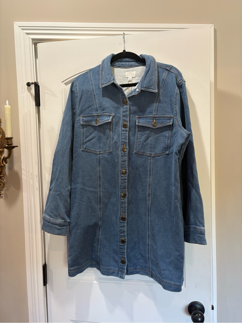 Z Supply Denim Boyfriend Shirt Dress